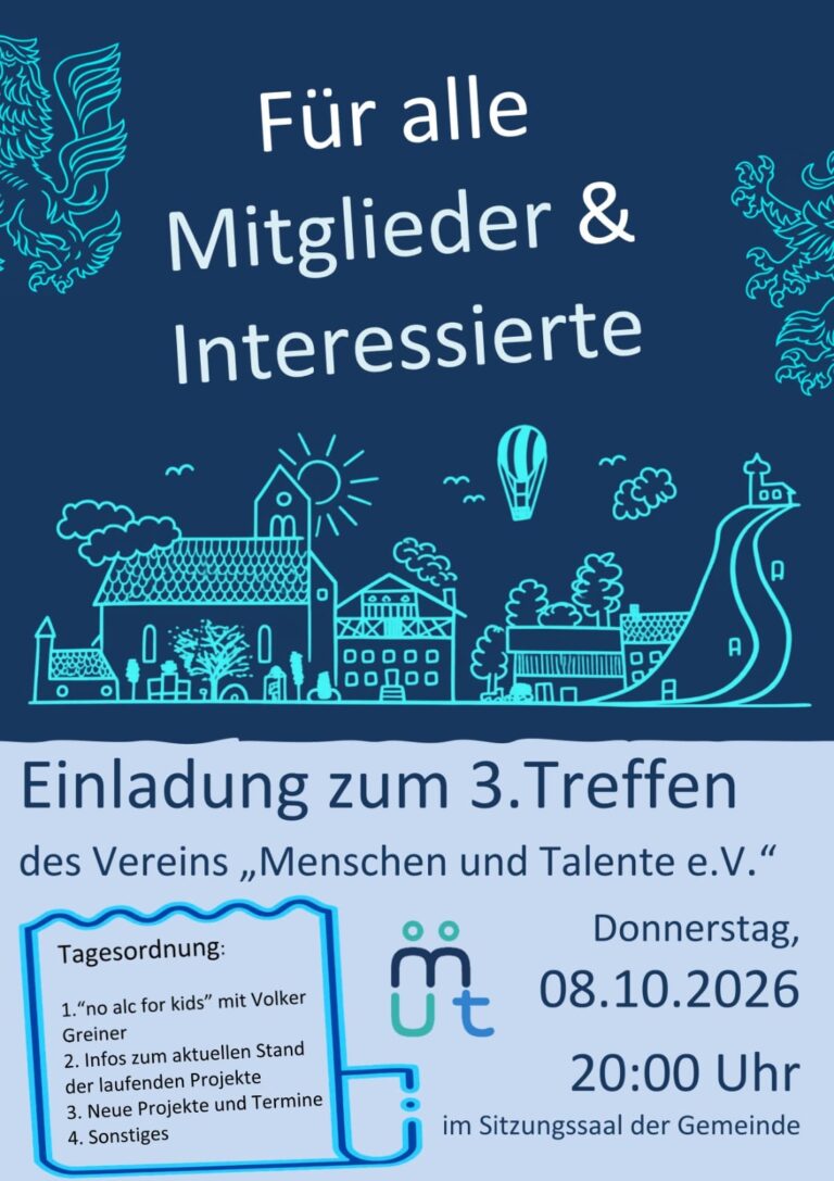 Einladung zum 3. Treffen
